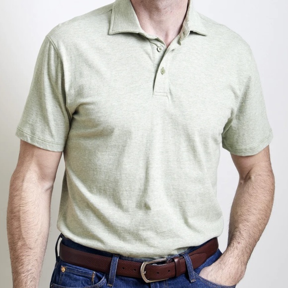 "T" Left Coast Superfine Polo / Red Pima Cotton SZ L - Picture 9 of 9